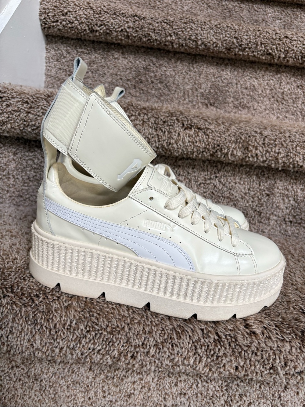 PUMA Women’s Fenty x Ankle Strap Creeper 'Vanilla Ice' Sneakers